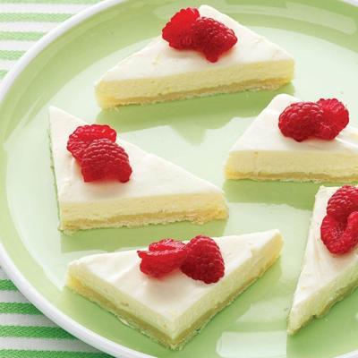barras de cheesecake leves e fáceis