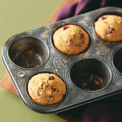 muffins de milho cranberry-pecan