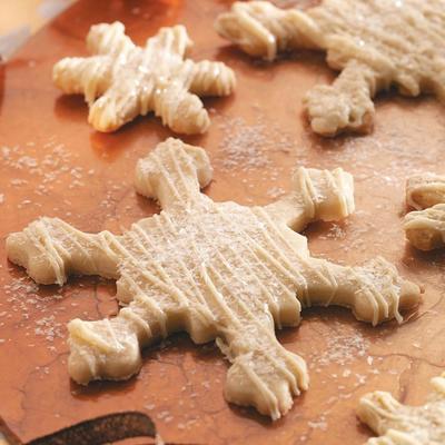 biscoitos de açúcar de floco de neve cintilado