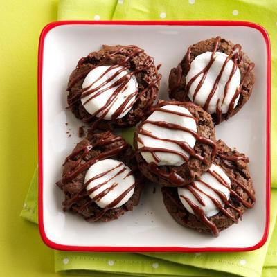 gotas de marshmallow de chocolate