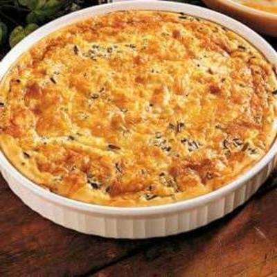 quiche de arroz selvagem