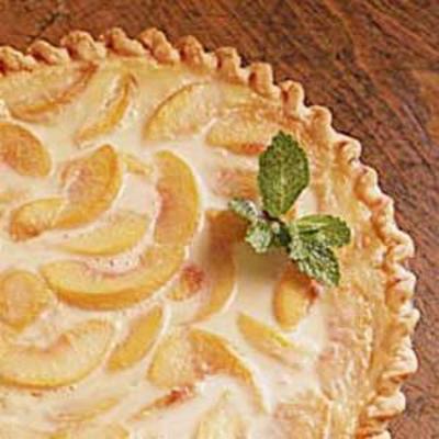 torta de creme fácil de pêssego