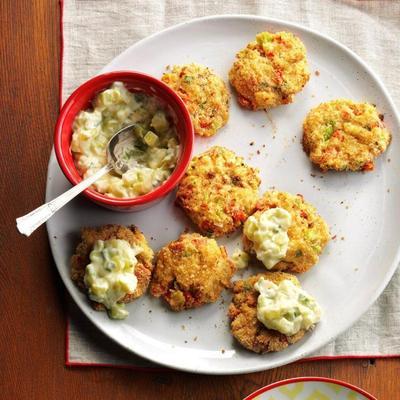 bolos de caranguejo wasabi mini