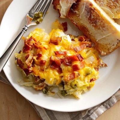 Caçarola de omelete de fogão lento