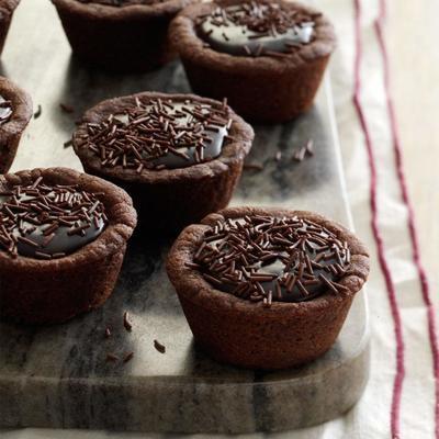 tortas de biscoito de trufa gigante fudgy