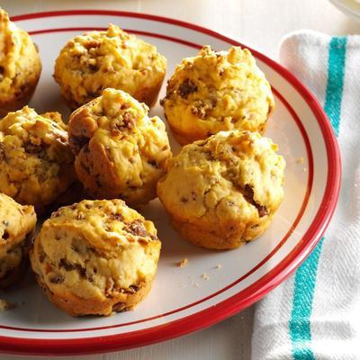 muffins de queijo de salsicha