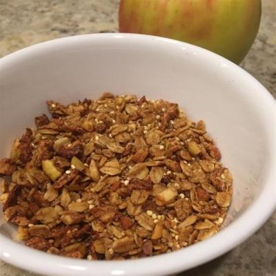 granola de aveia-quinoa de maçã