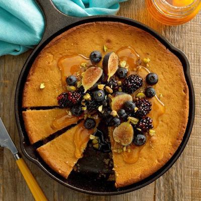 bolo de mel de baunilha