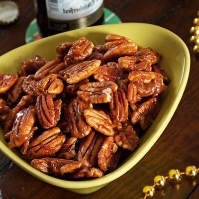 pecans de especiarias de abóbora cristalizadas