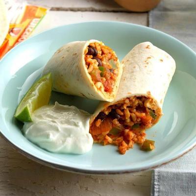 burritos de feijão fáceis