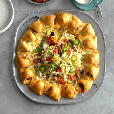 anel de almôndega de taco