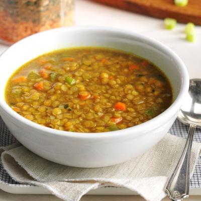 mistura de sopa de lentilha vermelha