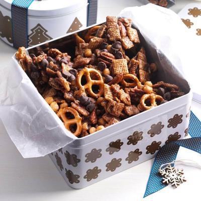 mistura de lanche de tartaruga doce e salgada