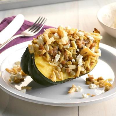 squash de bolota recheado estilo grego