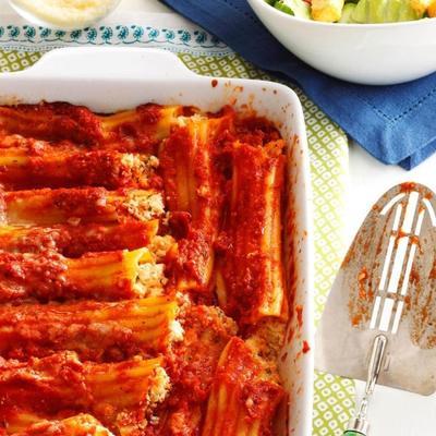 o famoso manicotti de joan