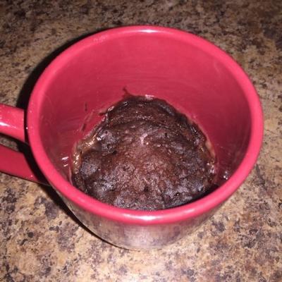 brownie do nesquik® em uma caneca