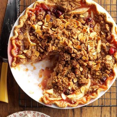 torta de maçã amora-cereja