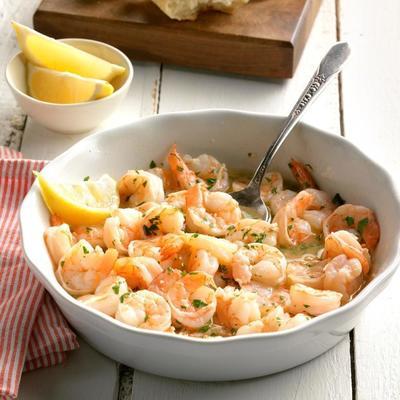 scampi de camarão em fração de segundo