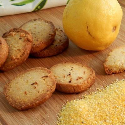 biscoitos de polenta limão