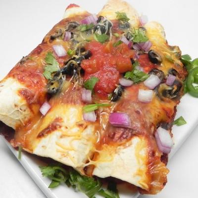 enchiladas vegetarianas fáceis