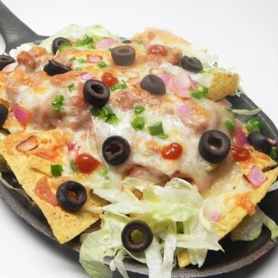 os famosos nachos vegetarianos de aaron