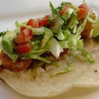 tacos de peixe salmão panko frito