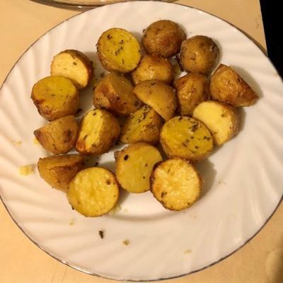 batatas assadas com alho e vinagre