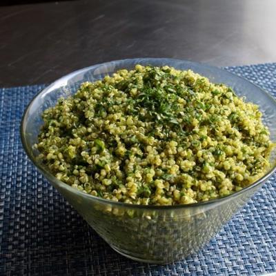tabule de quinoa verde