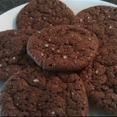biscoitos de chocolate com fleur de sel