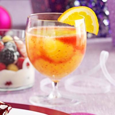 slushies de morango e cítricos