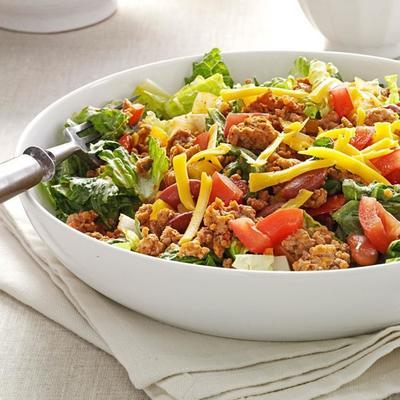 taco em uma salada