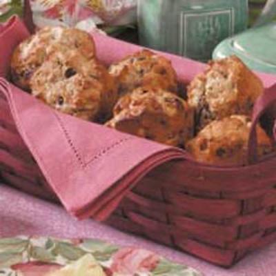 muffins de farelo de cranberry