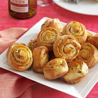 alho oriental e rolos de cebola