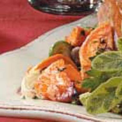 legumes assados ​​de outono