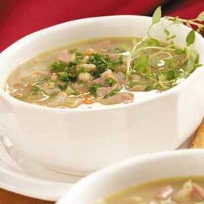 sopa de presunto e feijão