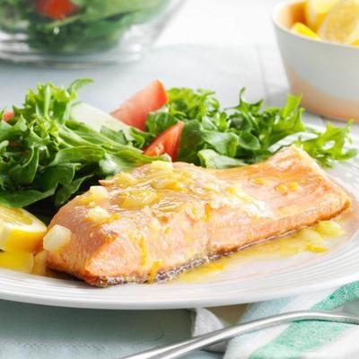 salmão cítrico grelhado