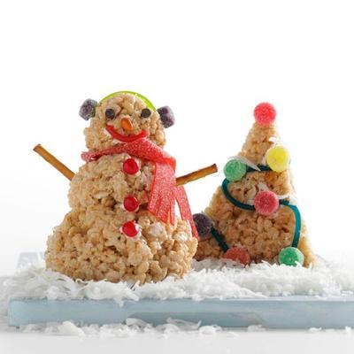 arroz krispie tratar bolas de neve