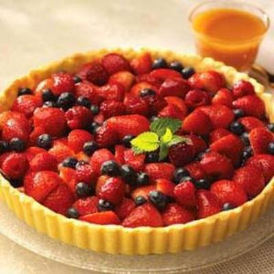 torta de baga caramelo