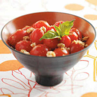 tomates de uva poppin garlicky