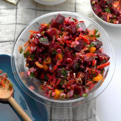 salada de beterraba com molho de limão