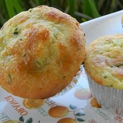 muffins de abobrinha limão