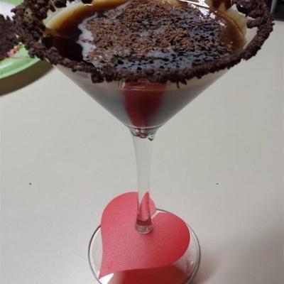 cocktail de martini de chocolate