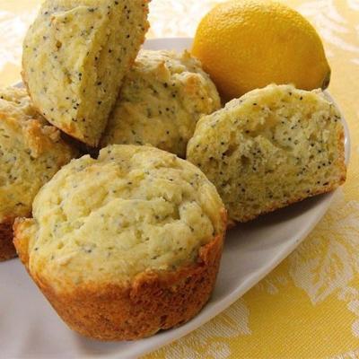 muffins de semente de papoula de limão babs