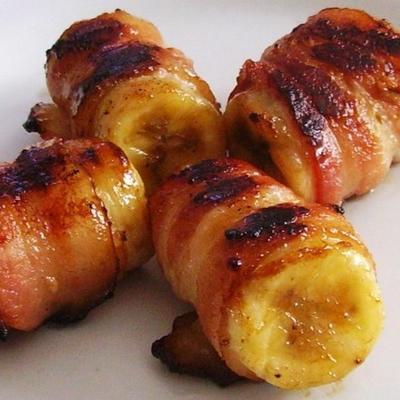 bacon envolto em bananas
