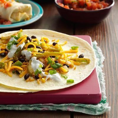burritos de feijão preto