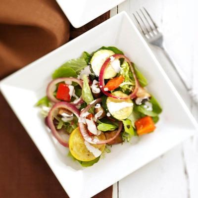 salada de vegetais grelhados