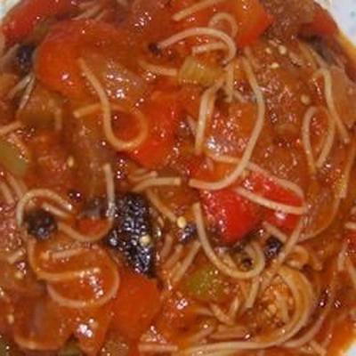 molho de espaguete de berinjela