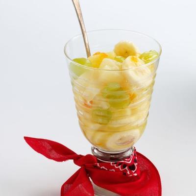 taça de frutas vidrada
