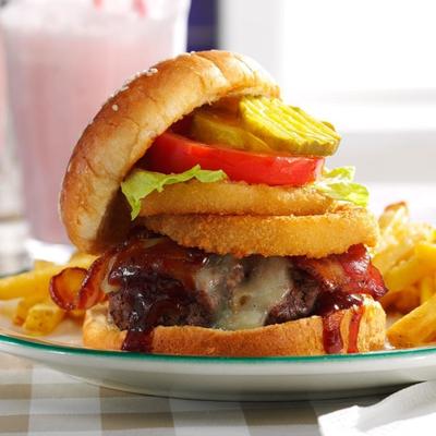 hambúrguer de bacon bbque