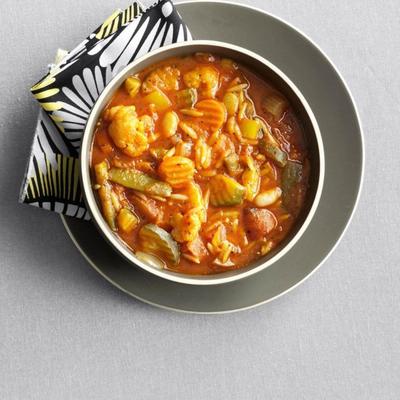 sopa de legumes orzo